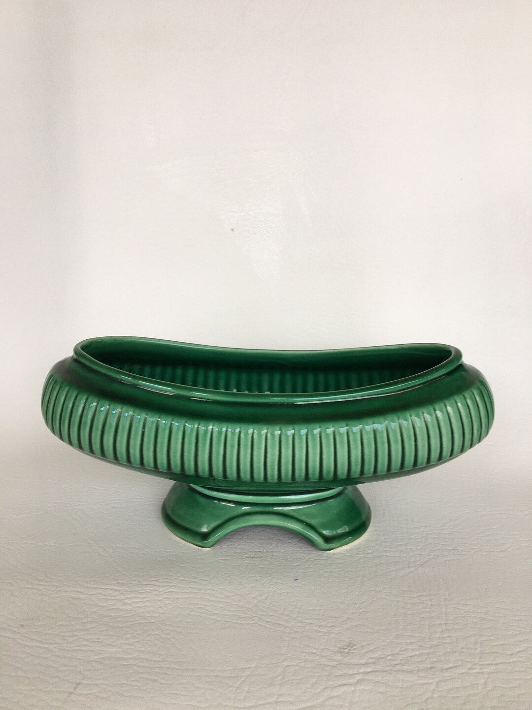 Vintage Art Deco Green Vase Made in England Dried Flowers Etsy