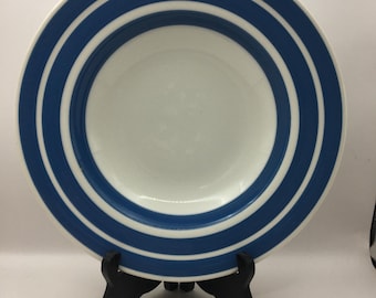 ヴィンテージ コーニッシュウェア ソーサー：ブルー＆ホワイト