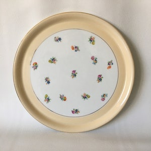 SASCHA BRASTOFF Surf Ballet Pink Gold 11 Large Dinner Plate Mid