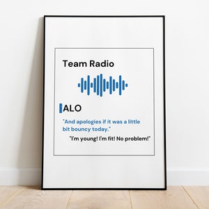 Fernando Alonso Formula 1 F1 Printable Wall Art | Alpine | Drive to Survive | Digital F1 Poster| F1 Merch | Funny Quote | Sebastian Vettel