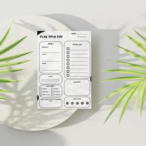 Daily Planner Printable | Habit Tracker | To-do List | Download and ...