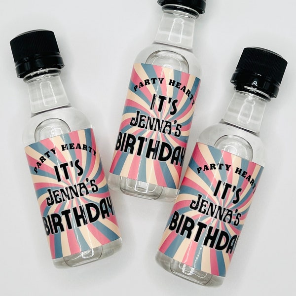 Birthday Party Favors Personalized Shot Labels For Party Table Decorations Surprise Party For Her 21st Birthday Gag Gift Dirty 30 Novelty