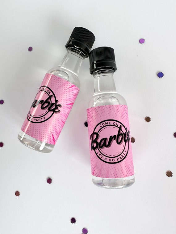 Barbie Bachelorette Party Favors Shot Labels for Wine Bottles 