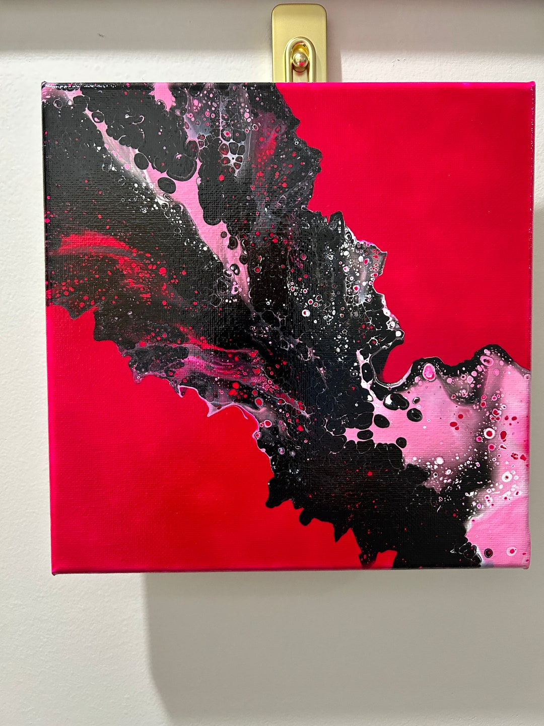 Acrylic Pour Paintings 8x8 Etsy