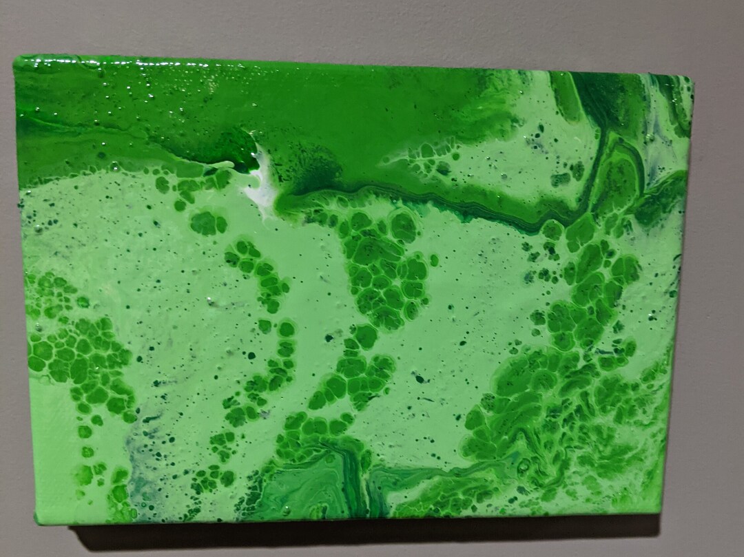 Acrylic Pour Paintings 5x7 Etsy