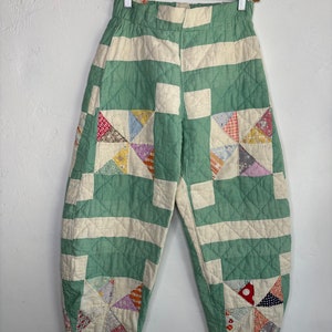 Vintage Mint Green Quilt Pants
