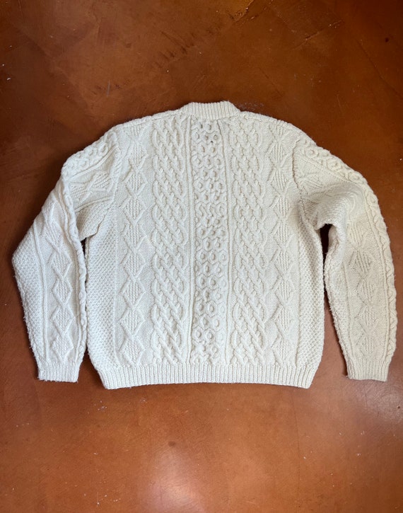 Vintage cream knitted sweater