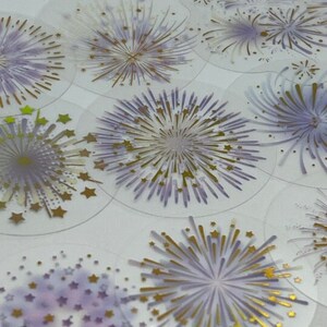 Splendidi adesivi con fuochi d'artificio, fuochi d'artificio abbaglianti, adesivi luminosi, adesivi decorativi, decorazione di album fotografici, adesivi per album, set di adesivi
