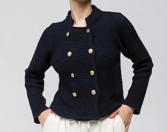 Gebreid damesvest Lichtgewicht zachte alledaagse gelaagdheidstrui Minimalistisch gebreide kleding Cadeau