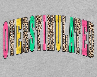 Retro Overstimulated Moms Club PNG: Distressed Mothers Day Design (Digital Download