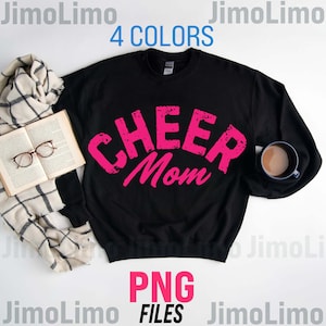 Cheer Mom png file cheermom png grunge retro vintage letters Cheerleading varsity png cheer mama sublimation design