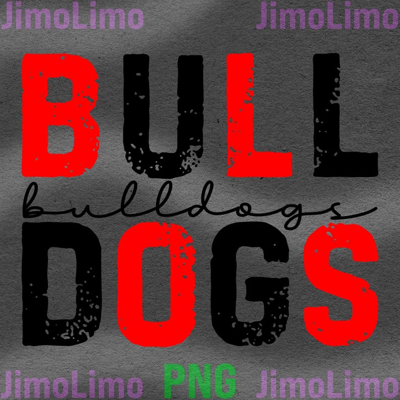Bulldogs Png Distressed Retro Vintage Letters Files Bulldog Digital ...