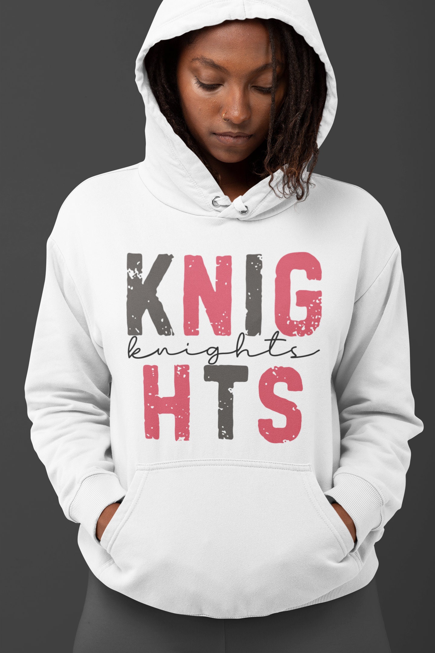 Knights Png Distressed Retro Vintage Letters Files Knight - Etsy