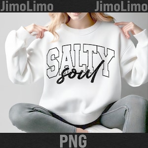 Salty soul png Salty png distressed retro vintage women design Salty Vibes sun shine Beach Vacation Png sublimation dtf dtg