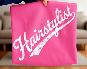 Hairstylist Svg Png Retro Hair Salon Distressed Design Shirt Hair Stylist Gift Sublimation