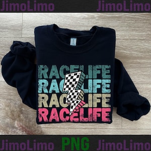 Bolt Race life png checker lightning Bolt png grunge distressed retro vintage Race day vibes Race season racing dtf sublimation design