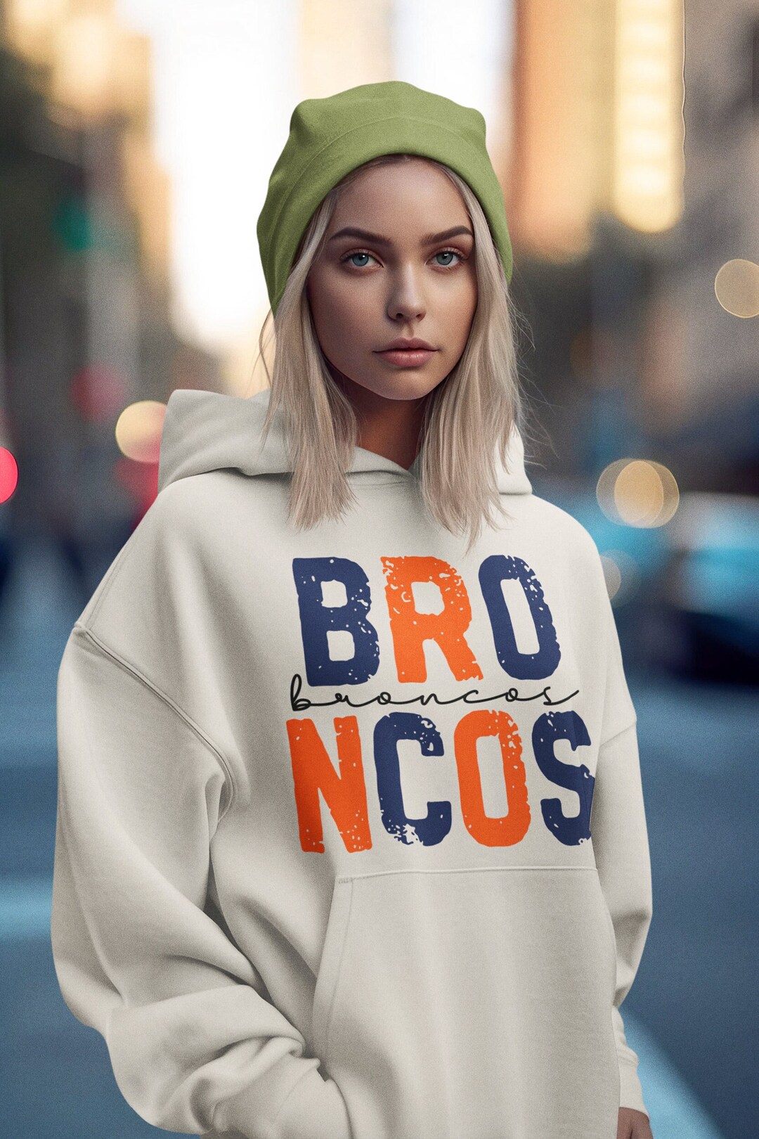Bronco Png Distressed Retro Vintage Letters Files Broncos Digital Print ...