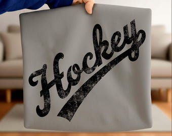 Retro Hockey PNG SVG Vintage Hockey Script Design Hockey Shirt Sports Hockey Gift Idea