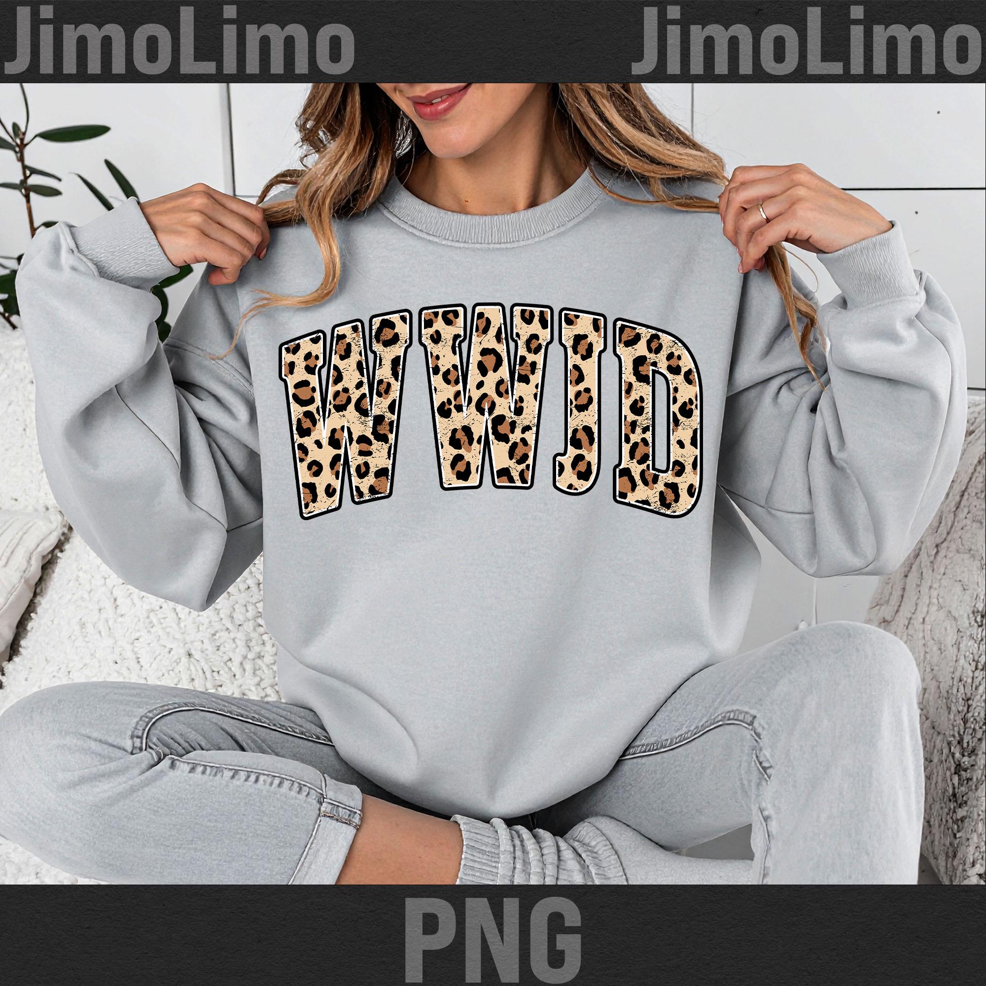 Retro Leopard WWJD PNG: Distressed Christian Digital Design Download - Etsy