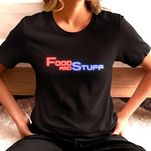 Parks and Rec 'Food and Stuff' Graphic Tee - Ron Swanson Inspired