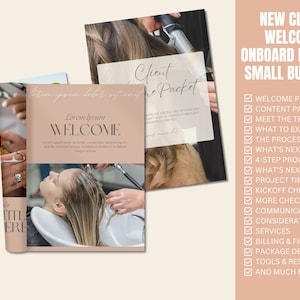 Modello di onboarding CLIENTE/Pacchetto di manuali per i dipendenti Canva/Benvenuto all'onboarding dei nuovi dipendenti/Piccole imprese/Elenco di controllo per l'onboarding