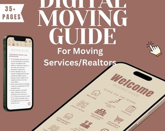 Realtor Moving Guide Template, Client Relocation Checklist (Editable Canva Link)