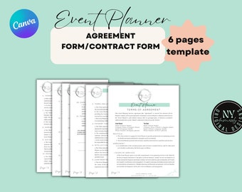 Event Planner Contract Template – Customizable Agreement (PDF)