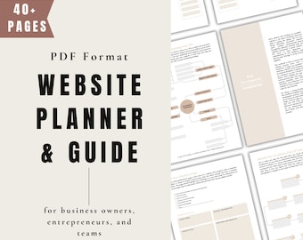 Website Planning Workbook – Web Design Guide (PDF Download)