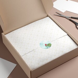 Sticker tortue de Noël