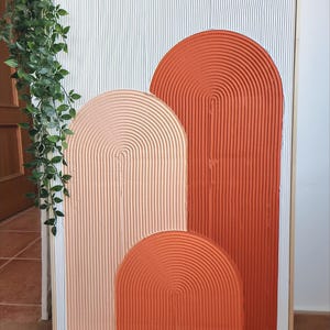 Textured Wall Art, Plaster Wall Art, Textured Art Canvas, Textured Painting, Boho Home Decor, Boho Wall Decor