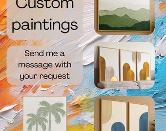 Quadro Astratto Personalizzato | Dipinto a Mano | Texture Moderna | Decorazione per la Casa Personalizzata