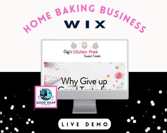 Homemade Bakery Wix Website Templates | Cottage Food Law | Wix Designs for Bakeries | Fully Customizable Wix Web Store