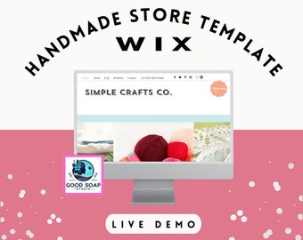 Simple Crafts Wix Store Website Templates | Customizable Wix Design Theme | Handmade Store Template