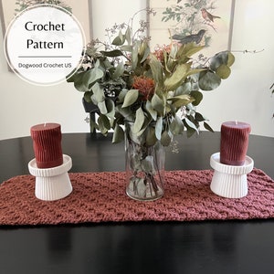 C2C Crochet Table Runner Pattern: Beginner-Intermediate DIY (PDF Digital Download)