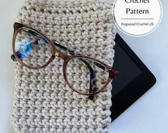 Patrón de crochet para funda de Kindle con puntada térmica: Funda para tableta eReader (Descarga digital en PDF)