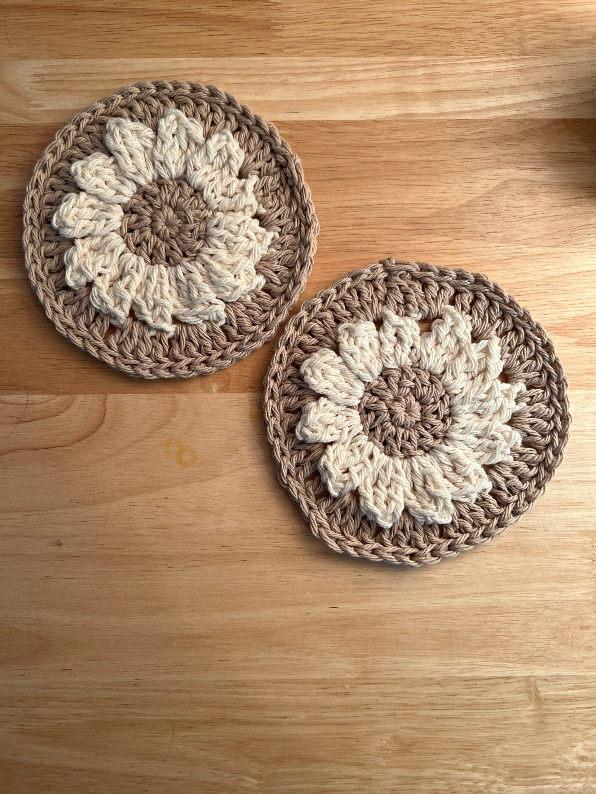 Sunflower Coaster Crochet Pattern: DIY Home Decor (PDF Digital Download ...