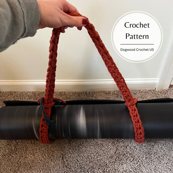 CROCHET PATTERN Crochet Yoga Mat Strap Crochet Yoga Mat Carrier DIY Crochet Yoga  Mat Sling -  Canada