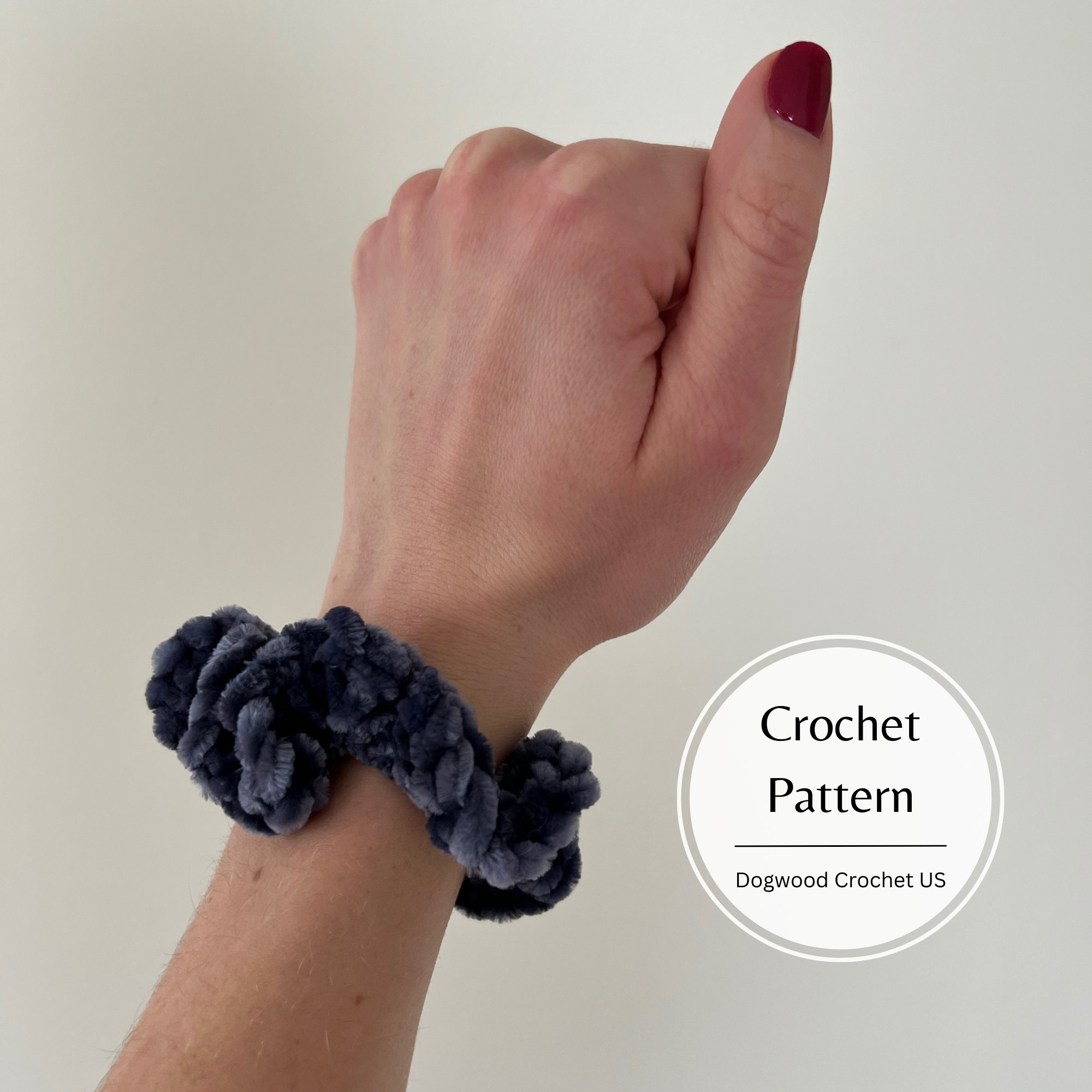 39 Crochet Scrunchies with Flowers, Ruffles, Bows, and Cherries 22 Velvet Scrunchie Crochet Pattern: Easy DIY Hair Accessory