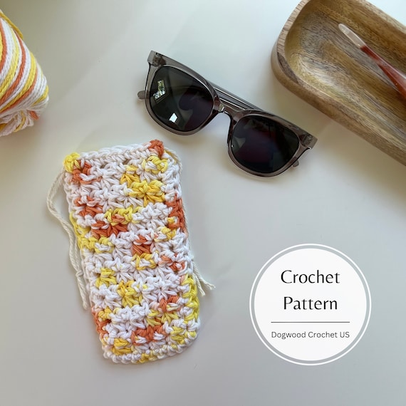 Crochet sunglasses pouch hotsell