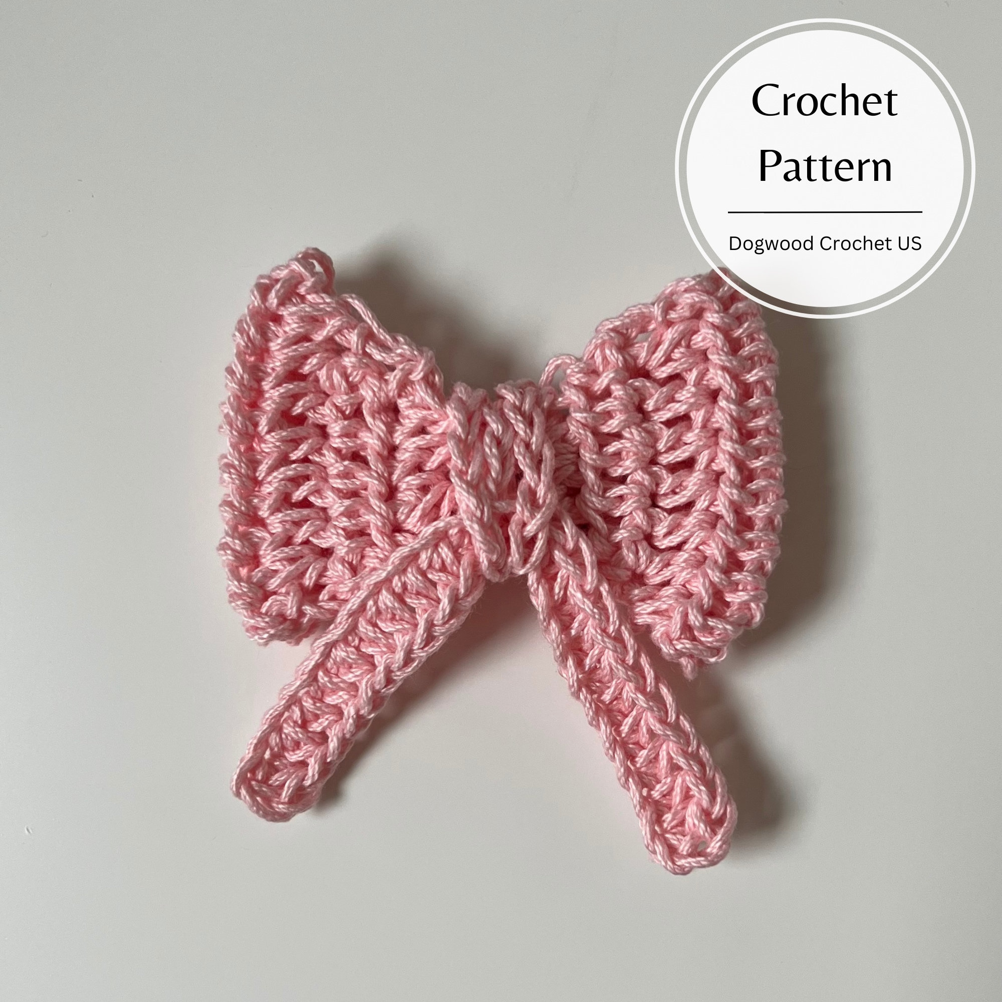 Bow Applique Crochet Pattern