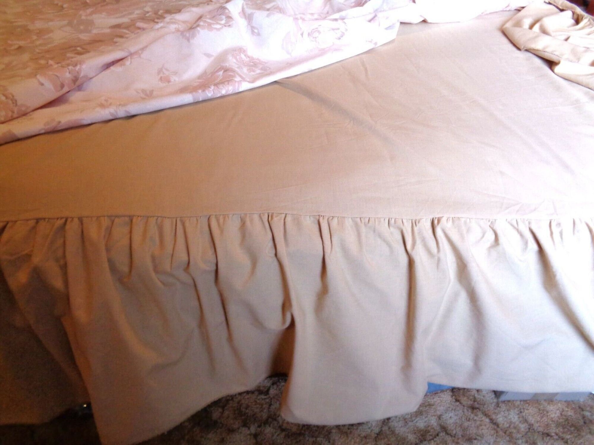 Vintage 80s Sheridan Pink Roses Quilt Cover Set, Valance, Pillow Cases