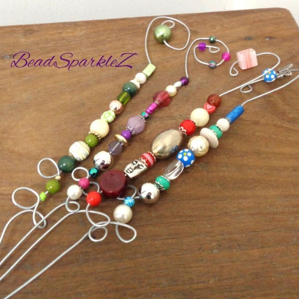 Beaded Garden Stakes Etsy