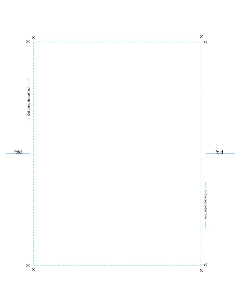 Folded Card Template for 8.5x11 Paper/ 4x6, 5x7/ PSD, PNG, JPEG, Tiff ...
