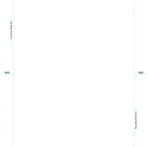 Folded Card Template for 8.5x11 Paper/ 4x6, 5x7/ PSD, PNG, JPEG, Tiff ...