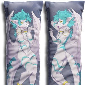 Daki Elizar - Art by Basilisk - The Ice Dragon Dakimakura Furry Body Pillow Cover