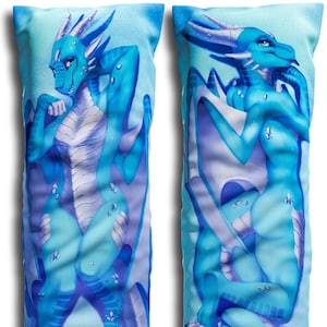 Daki Sapphire - Art by maaia - The Blue Dragon Dakimakura Furry Body Pillow Cover
