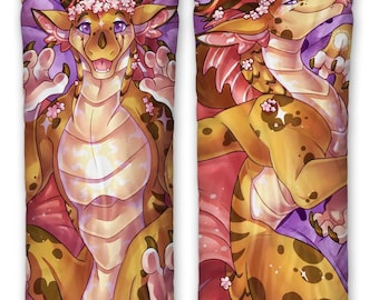 Daki Celestia - ラム・ザ・ドラゴン作 - 黄金の太陽竜抱き枕カバー