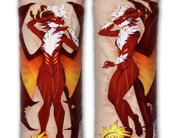 Daki Venmys - アート by Basilisk - レッドドラゴン抱き枕カバー - アート by Basilisk -