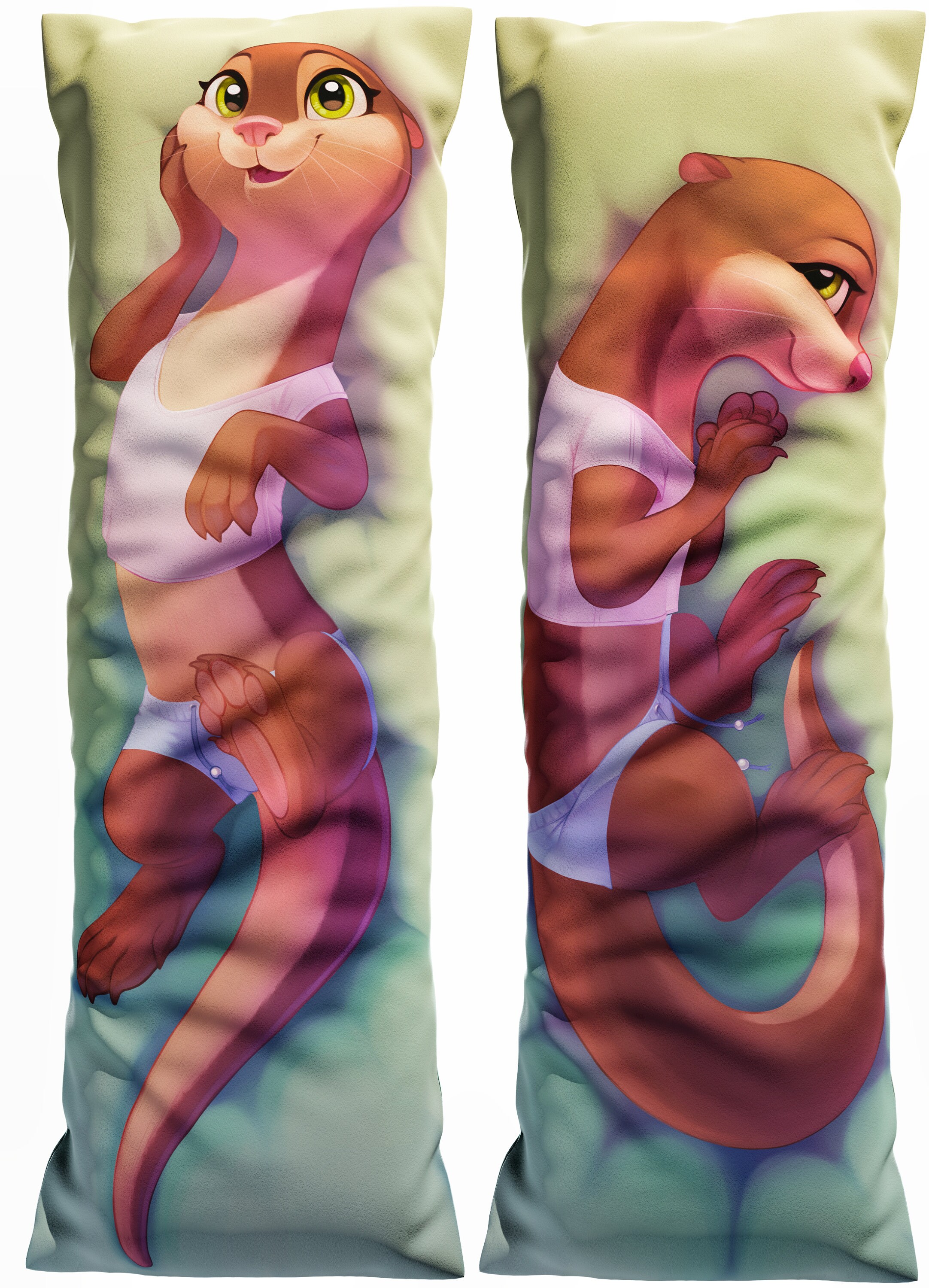 Daki Kelpily the Otter Cute Anthro Otter Girl Dakimakura Sea Creature