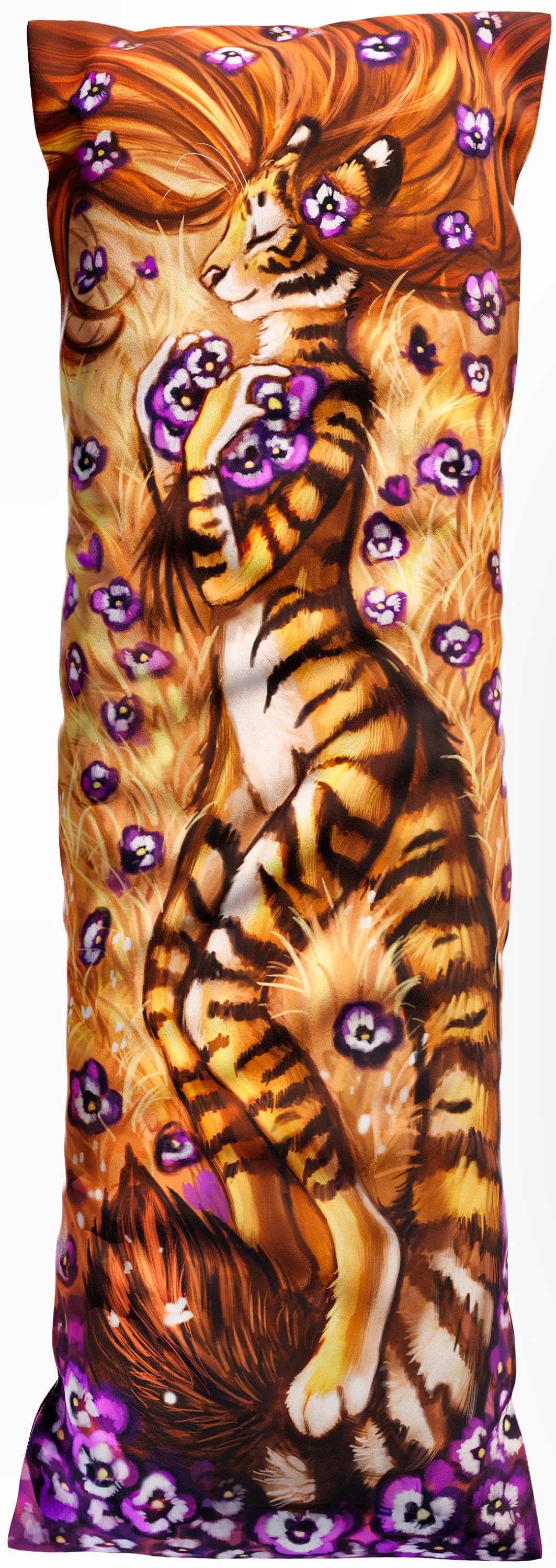 Daki Clemetine the Tiger Dakimakura Furry Body Pillow Cover Etsy Finland